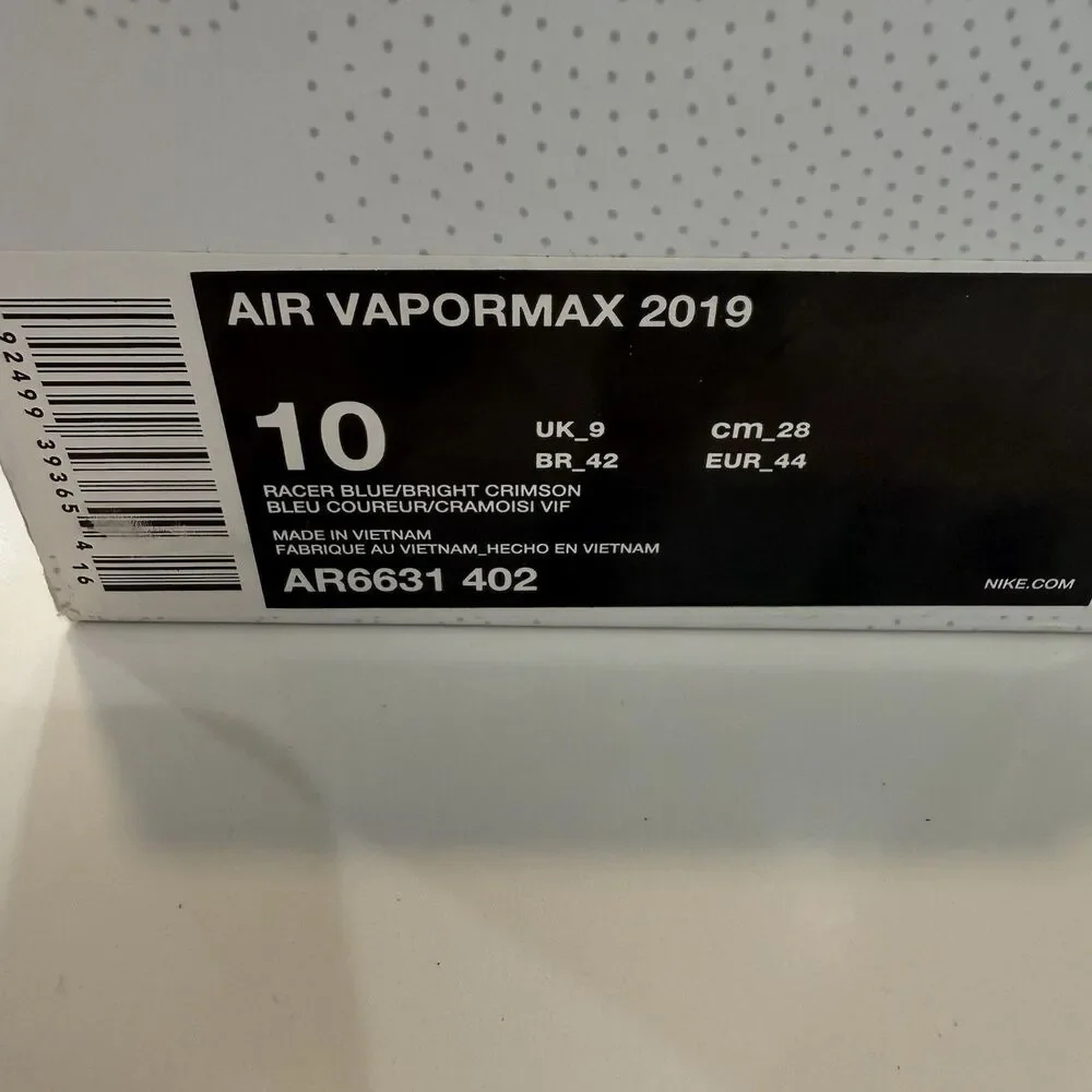 Brand New - RARE Nike Air VaporMax 2019 Blue Volt Mens size 10 Fast Ship